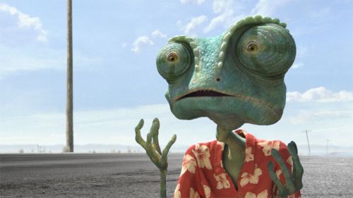 Rango featuring the voice of Johnny Depp